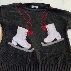 COPY - Imp for girls too. Black Sweater ice skates large